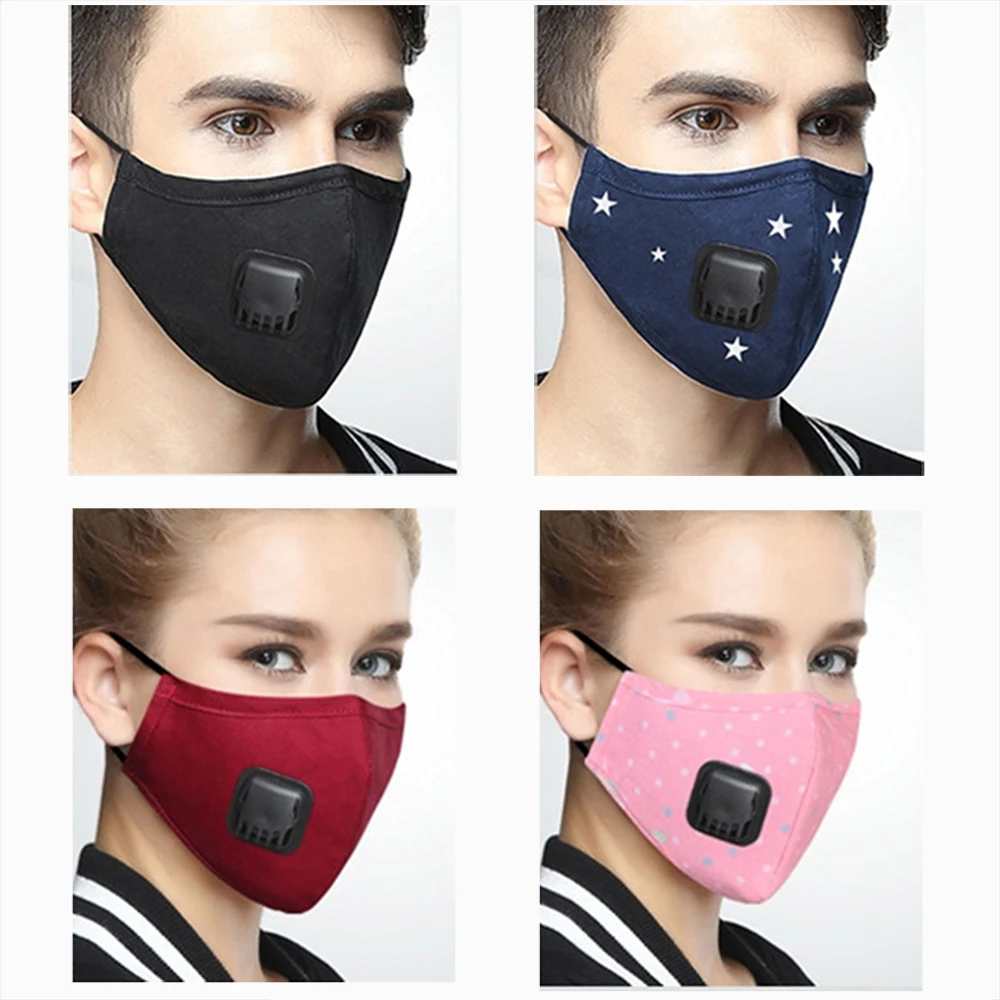 

Korean Anti PM2.5 Mask For Face Anti Dust Mouth Mask Respirator Mask With Carbon Filter Respirator Black Mask for Winter Running