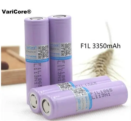 Varicore 100% Новый оригинальный 18650 для LG F1L 3350 мАч перезаряжаемый аккумулятор 3 7 в