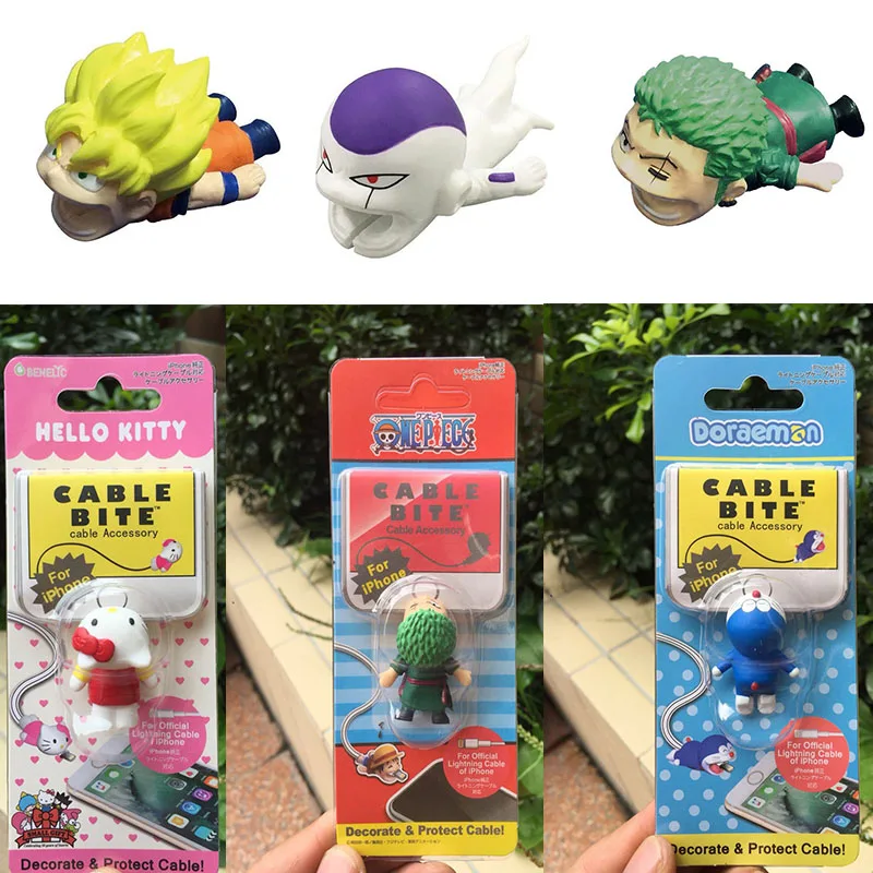 

Cable Bite Protector One Piece Chopper Luffy Stitch Kitty Dragon Ball Z Roronoa Zoro Son Goku Cable Animals Bite Protector Toys