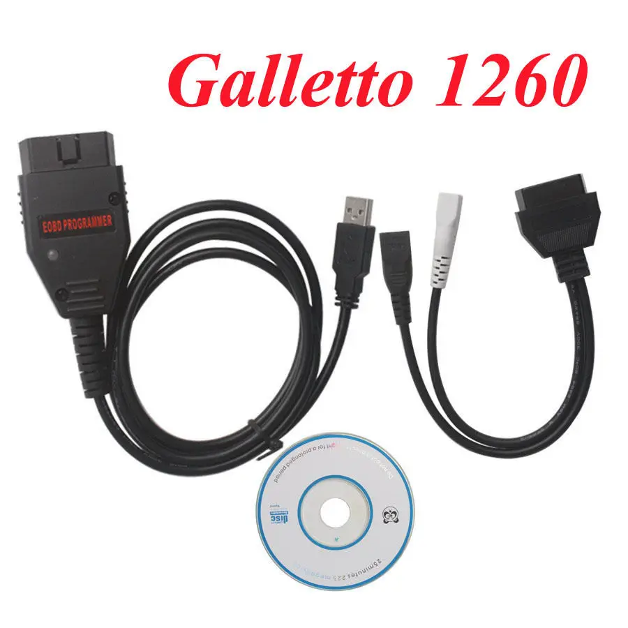 Программатор EOBD Galletto Flasher 1260 ECU интерфейс для автонастройки чипа OBD2 EOBD2 Remap