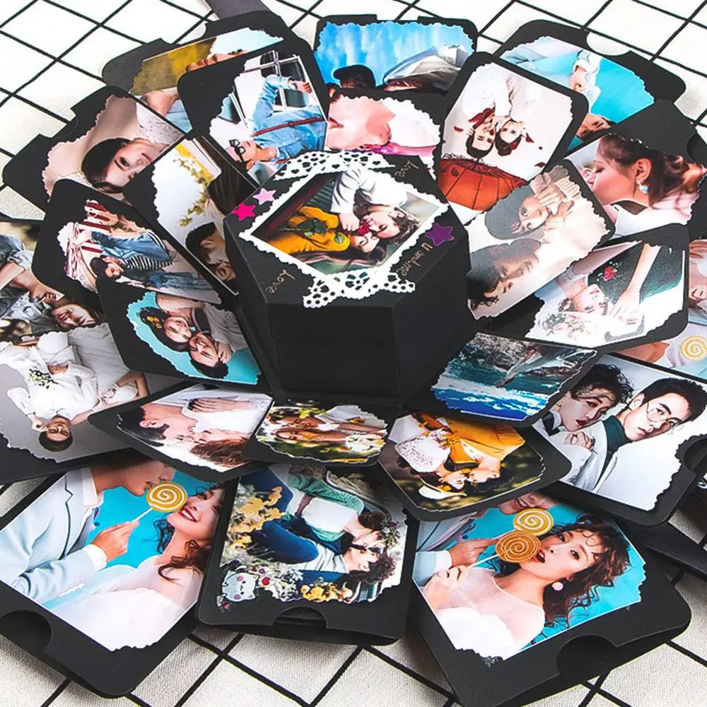 

11 Colors Surprise Party's Love Explosion Box Gift Explosion for Anniversary Scrapbook DIY Photo Album Birthday Christmas Gift