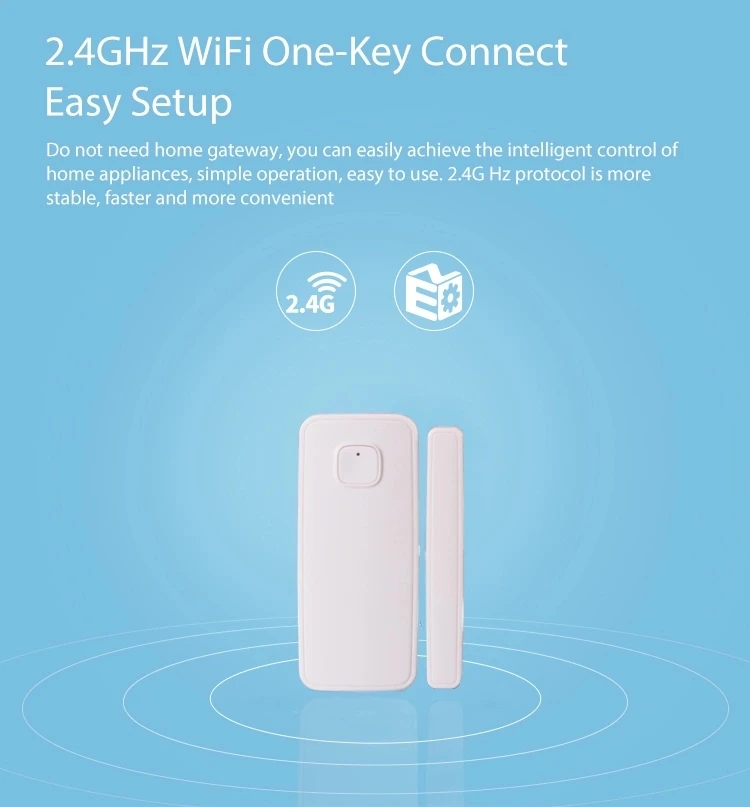 Tuya Smart Life Wifi умный датчик двери, окна, детектор, умный дом, безопасность, работает с Alexa Google Home Assistant