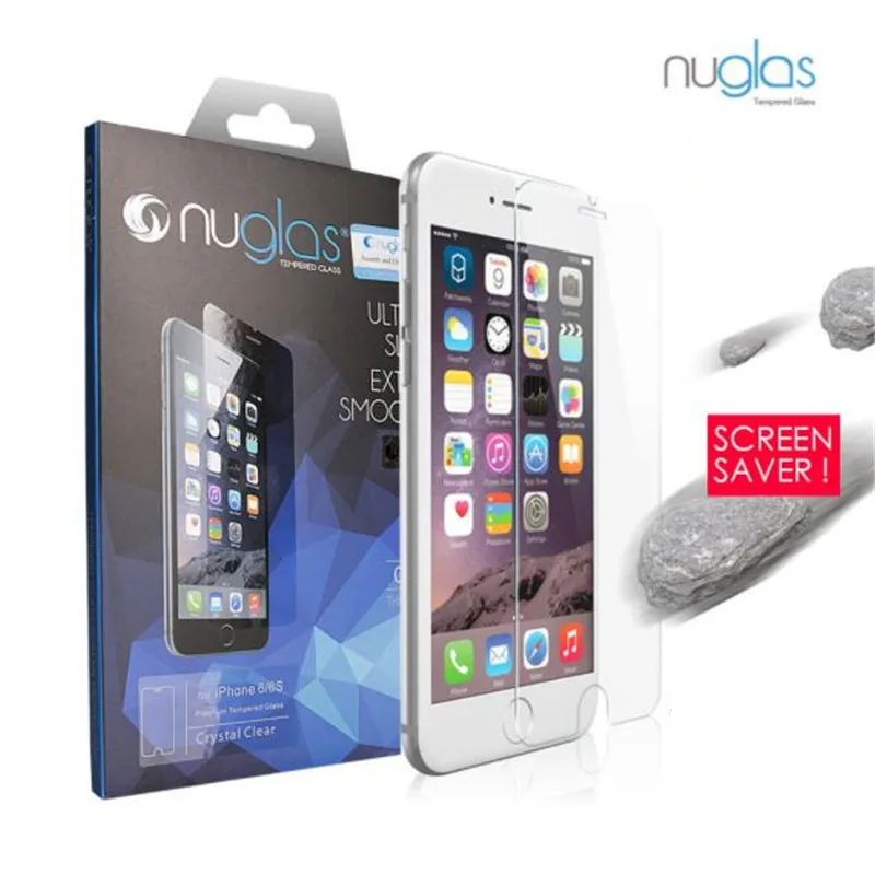 

3pcs original Nuglas tempered glass 9H Ultra-thin Premium Tempered Glass Screen Protector for iPhone 7 8 with retail package