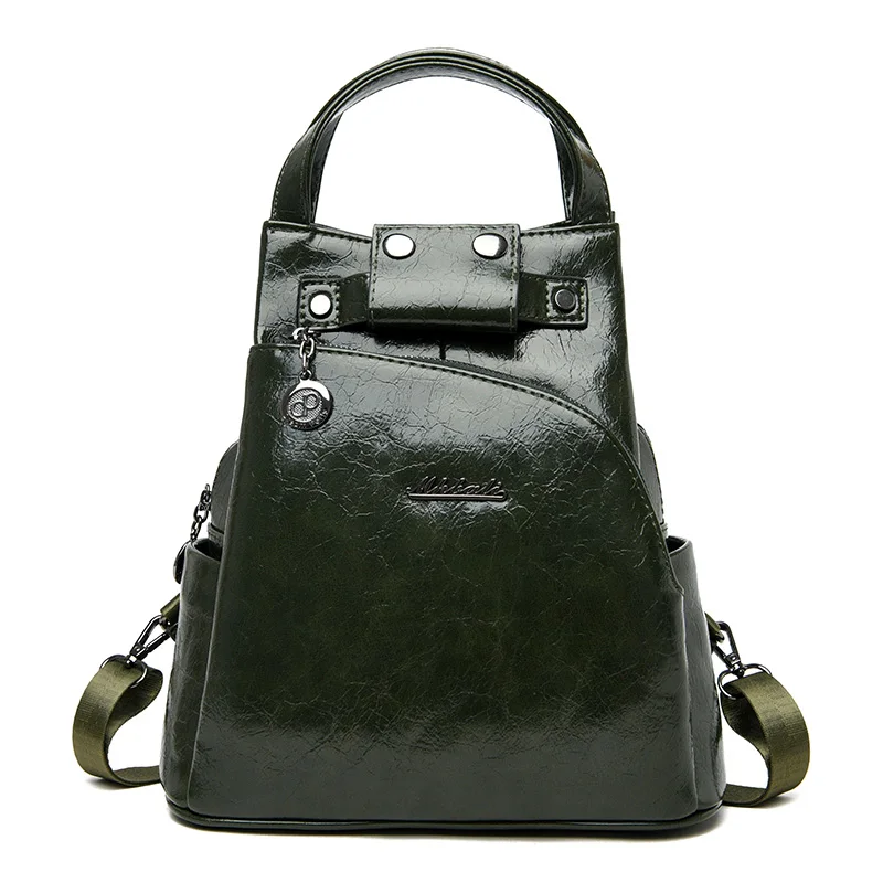 Винтажный женский рюкзак, черные школьные сумки для девочек-подростков, сумка через плечо, женские рюкзаки из искусственной кожи, Mochilas Mujer, рюкзак