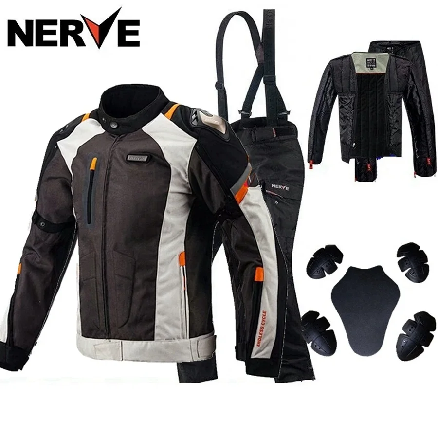 Free shipping 1set NERVE HOT Winter Body Armor Protective Moto Jacket ...