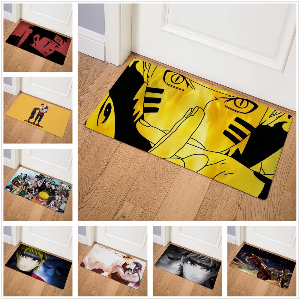 

Naruto Mats Anti Slip Floor Carpet 3D Tape Pattern Print Doormat for Bathroom Kitchen Entrance Rugs Home Decoration