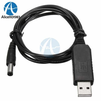 

DC-DC USB 5V to 9V DC Jack 5.5mmx2.1mm Step up Power Module Converter Cable Cord 1m Length USB A Type Male
