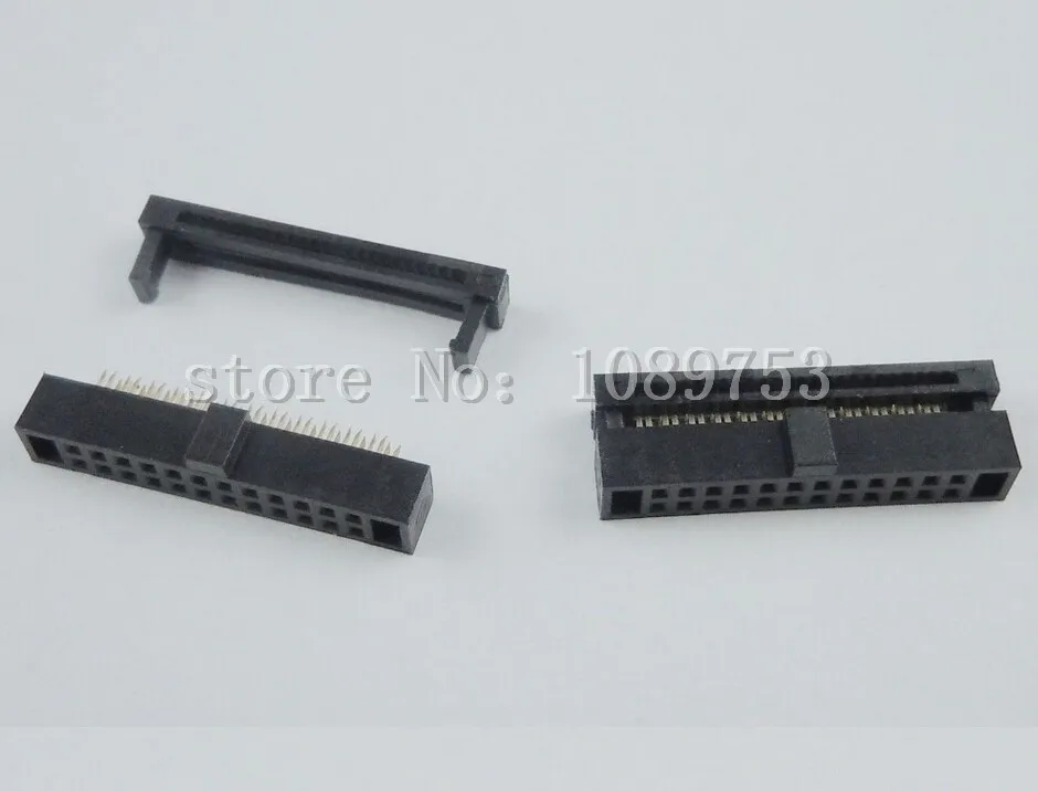 

10Pcs 1.27mm Pitch 2x12 Pin 24 Pin IDC FC Female Header Cable Socket Connector