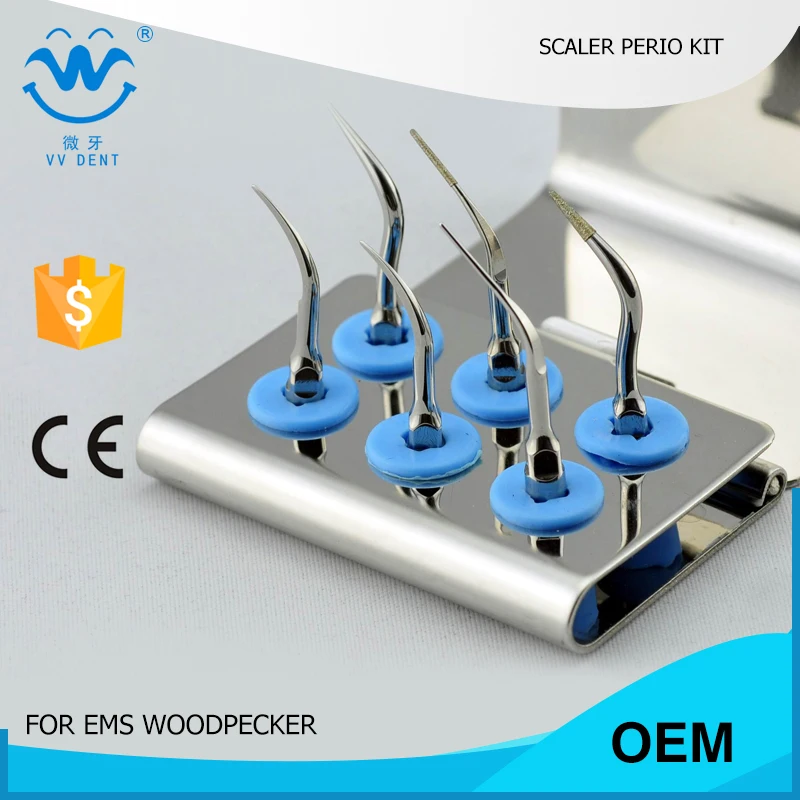 2 комплекта EPKS WOODPECKER набор наконечников для стоматологического скалера