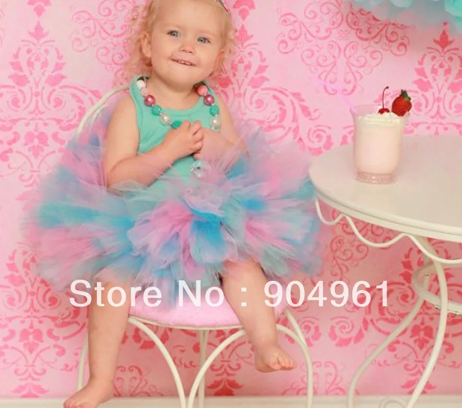 

Baby Petti tutu girls tutu skirt girls dance skirt party wear mix 4 colors in one skirt