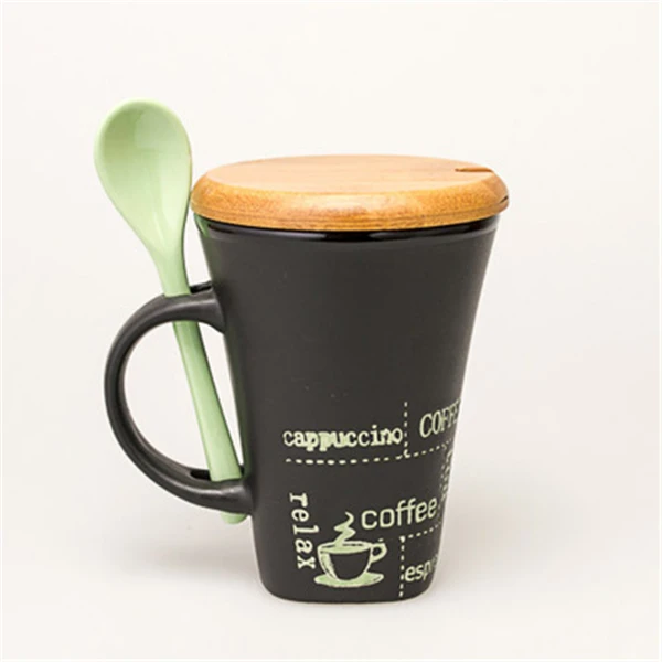 Wonderland Blue Yellow Red European Tall Fashion Ceramic Mug Coffee Wonderland Blue Yellow Red European Tall Fashion Ceramic Mug Coffee Cup Porcelain Teacup Spoon Bamboo Lid