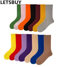 LETSBUY женщин Носки конфеты цветные короткие носки красочные хлопок экипажа носки для девочек леди подарок Носки продавать фабрики