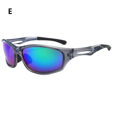 Поляризационные велосипедные очки UV400, солнцезащитные очки для мужчин и женщин, Mtb, для спорта, велосипеда, велосипедные очки, очки gafas oculos ciclismo - Цвет: E