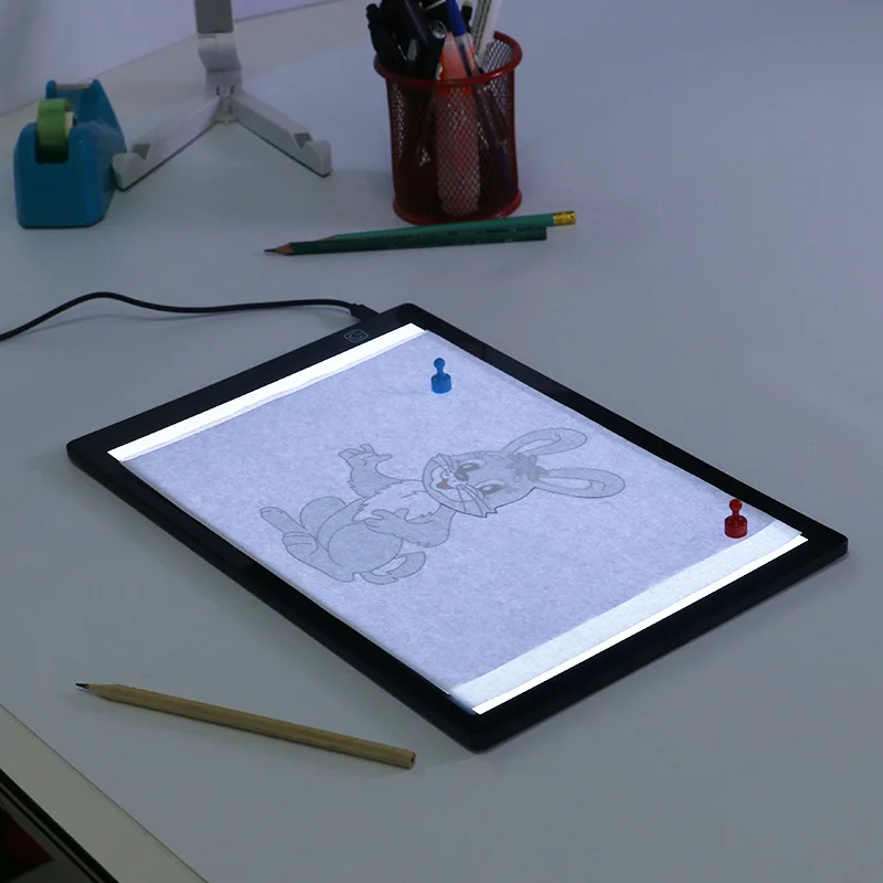 A4 LED light Drawing Board Magnet Digital Tablet Table light Pad Copy Sketch Blank Canvas for Painting Acrylic Watercolor Tracer