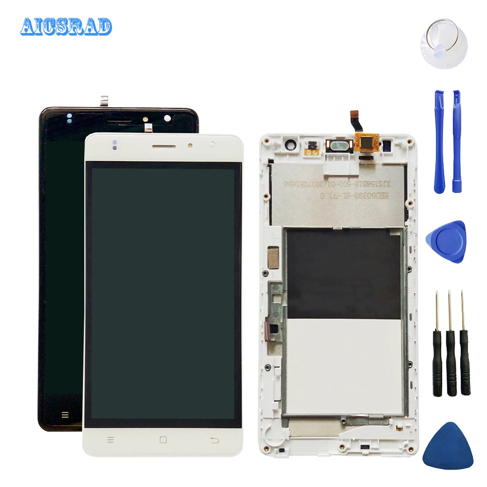 Оригинальный ЖК-дисплей AICSRAD для zopo color F5 и сенсорный экран в сборе с рамкой