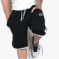 2019 модные Для мужчин спортивные пляжные шорты брюки хлопчатобумажные спортивные брюки Фитнес короткие Jogger Повседневное тренажерные залы