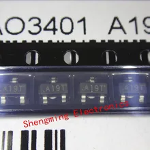 100 шт. AO3401 A19T SOT-23 p-канальный Mosfet транзистор