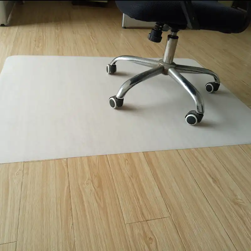 Plastic Pe Anti Skid Mat Floor Protection Mat Square Green Chair