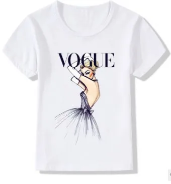 

DERMSPE 2019 White Summer New Kids Children Boys Girls Cotton Short Sleeve Likable Cartoon Print Clothes Tops Kids Baby T-shirt