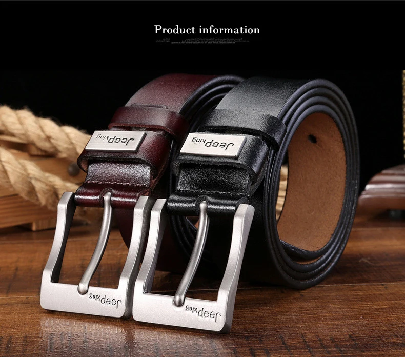 Alloy Pin Buckle Belt For Men Fashion Business Men Belts Vintage Style Gift Designer Best Quality 100% Upper Genuine Leather leather belt price