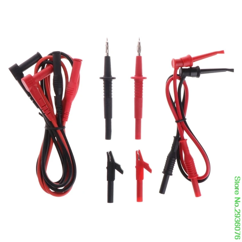

New Arrive 8pc Multifunction Probe Test Lead Cable Clip Needle Set Multimeter Accessory Kit Drop Shipping Support