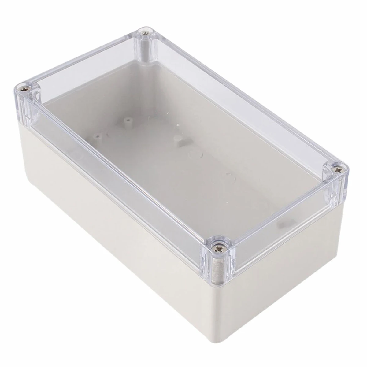 1pc Plastic Electronic Project Box Waterproof Clear Enclosure Instrument Case Cover 158mmx90mmx60mm with 4pcs Screws