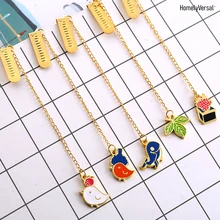 3 шт. креативная мультяшная Подвеска из металлического сплава Закладка зажим для бумаги мультфильм Милая Закладка студенческие канцелярские подарки продвижение подарок