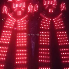 Светодиодный Costume66/одежда со светодиодами/легкие костюмы/светодиодные костюмы роботов/костюм со светящейся надписью/trajes de светодиодный