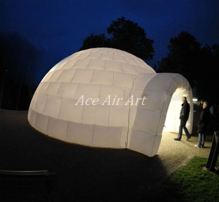 Hot sale Large giant white inflatable dome tent / Large Igloo Inflatable Tent for rentalin