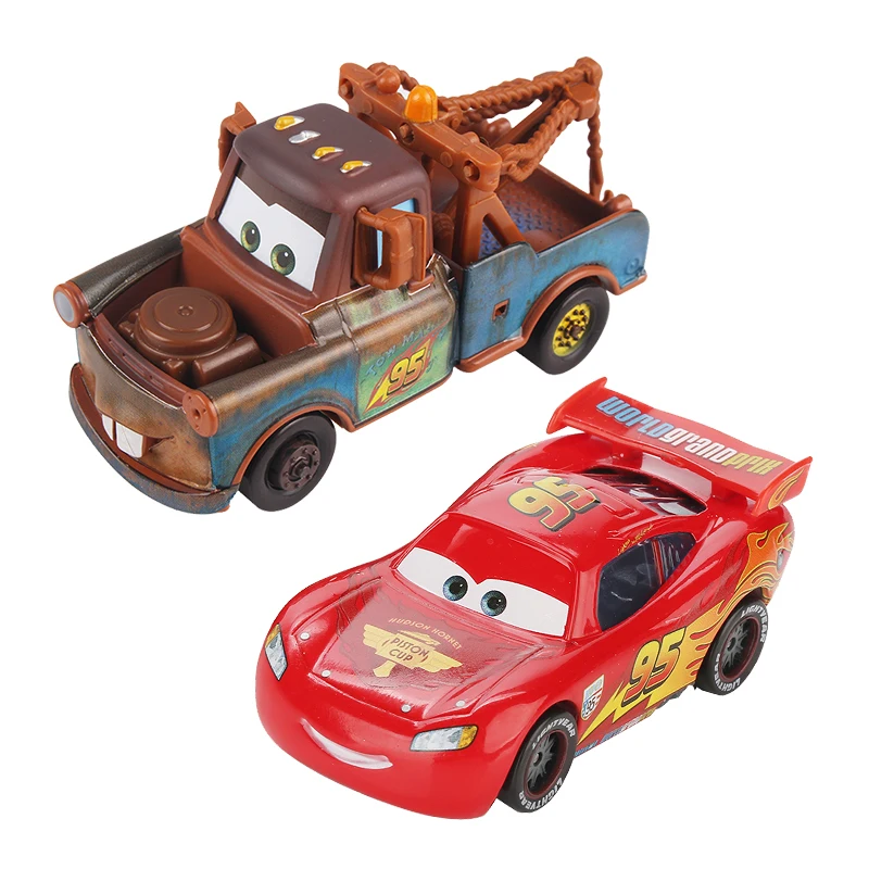 Disney Pixar Cars 2 Lightnig McQueen матер Чик Хикс Франческо 1:55 литая модель автомобиля из