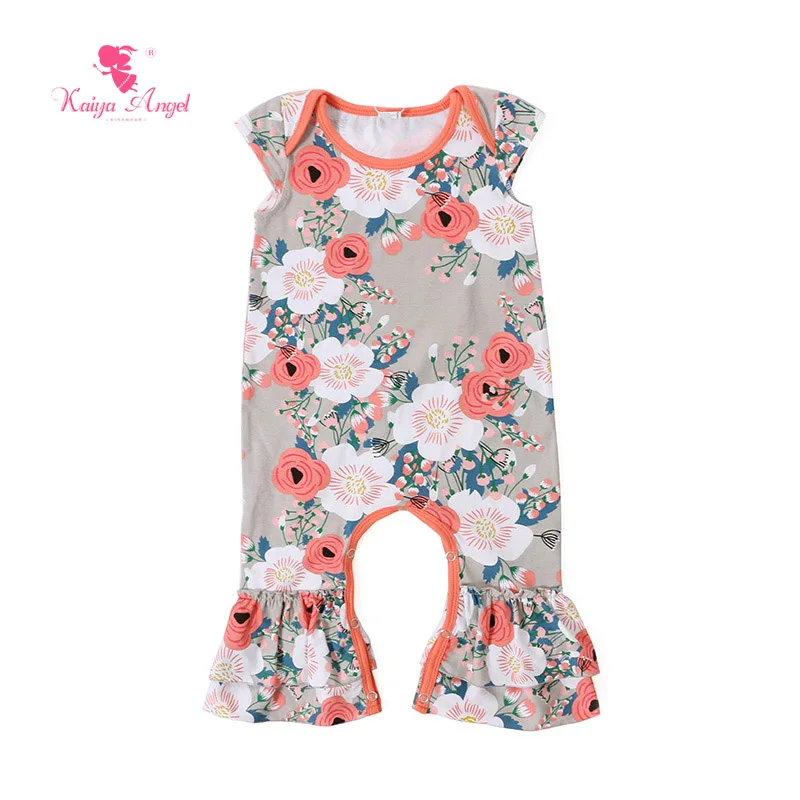 2018 Boys Romper Gray And Plus Sign Printing Soft Baby Cotton Romper 0 24M Newborn Girls Romper