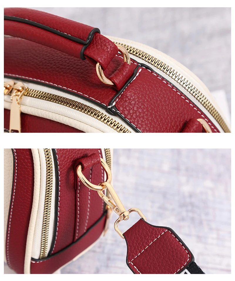 New Women Luxury Handbags Fashon PU Leather Lady Letter Strap Shoulder Bag Mini Female Panelled Designer Travel Crossbody SS3535 (14)