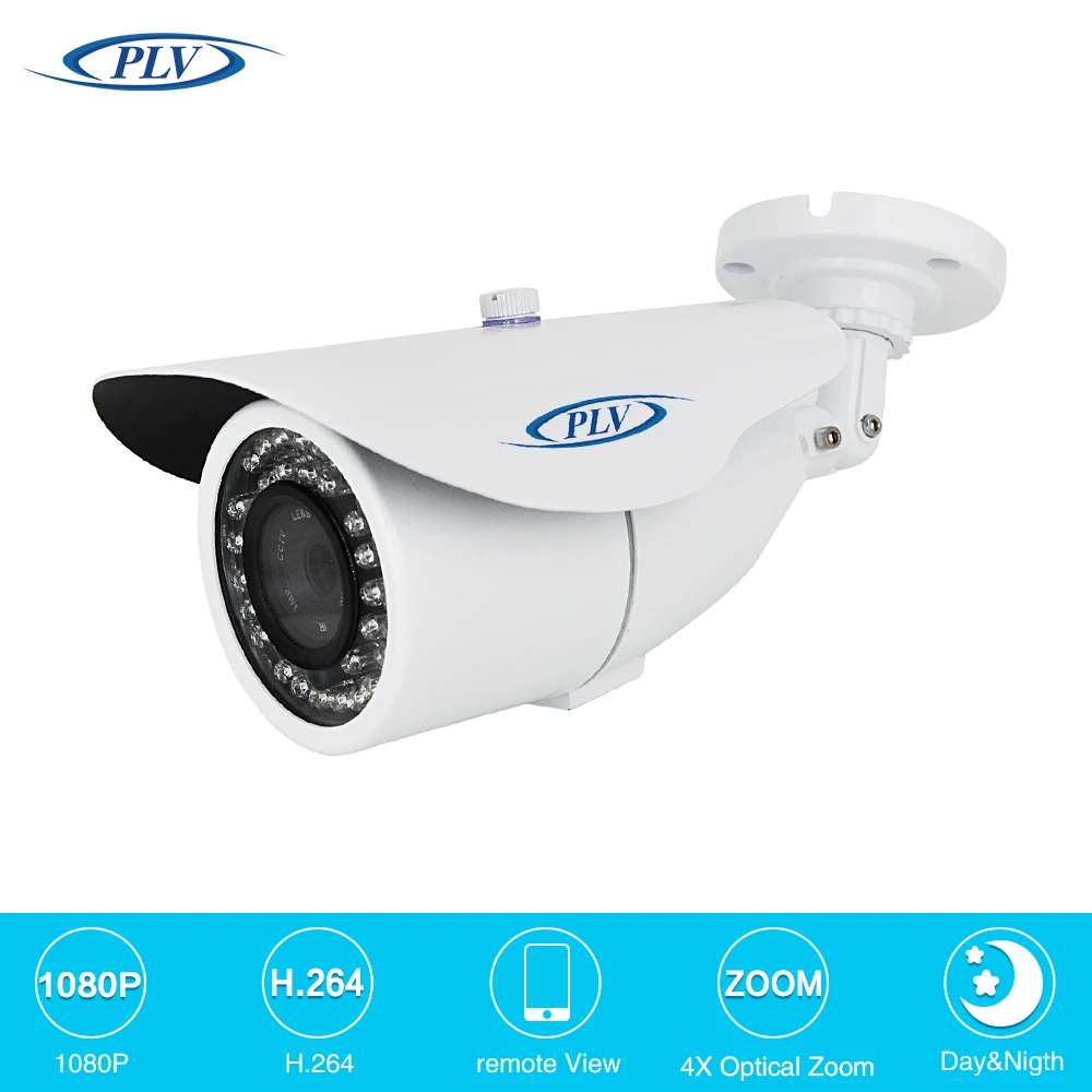 PLV sony CMOS безопасности Камера CCTV наружного наблюдения IP FULL HD 1080 P 2MP POE Модуль 2 8 ~ 12 мм