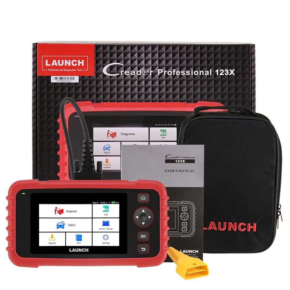 LAUNCH CRP123X OBD2 الماسح الضوئي تحقق محرك ABS SRS رمز الإرسال القارئ أندرويد على أساس واي فاي بنقرة واحدة سيارة أداة تشخيص