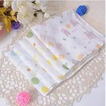 Детские нагрудники 2 слоев марли слюны Полотенца младенца Handkerchief мультфильм Дизайн детские нагрудники Burp Полотна 20 шт./лот