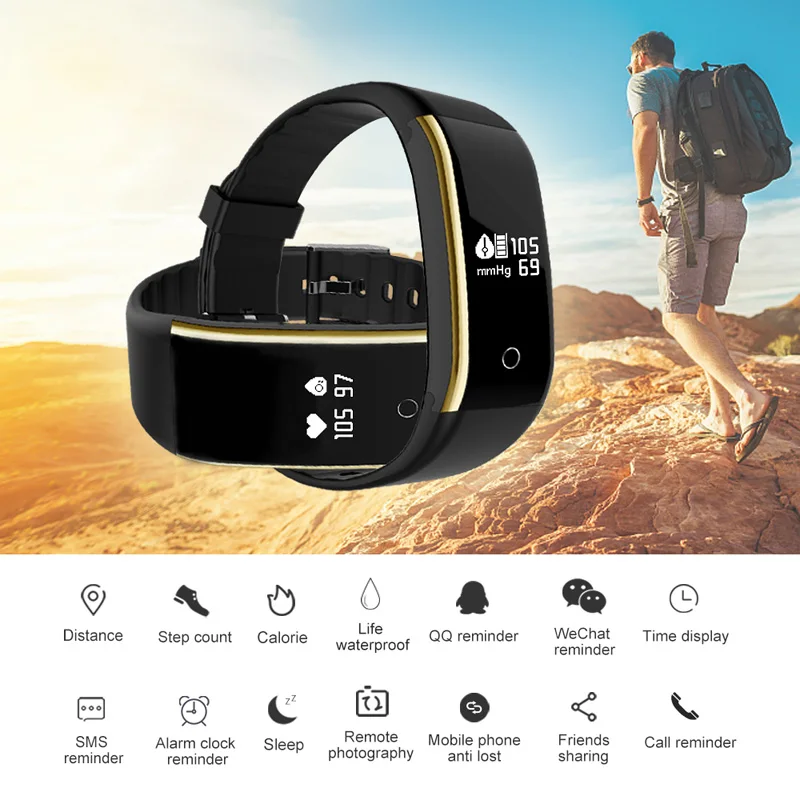 V9 умный ремешок для умного браслета измерение давления пульс фитнес-трекер Смарт часы здоровье браслет для huawei samsung часы