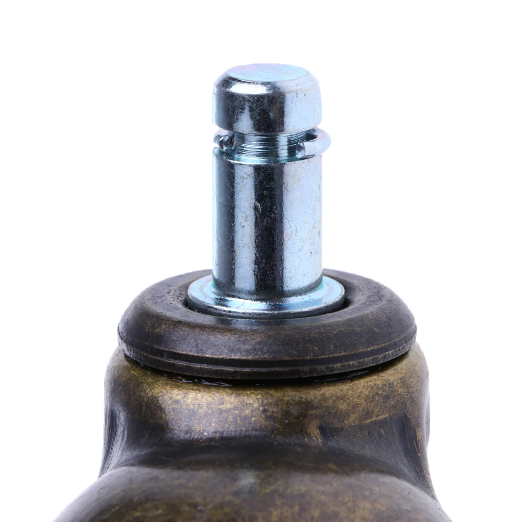 Universal Swivel Casters 2'' Antique Copper Ball Caster Office Chair Caster Wheels Antique Brass