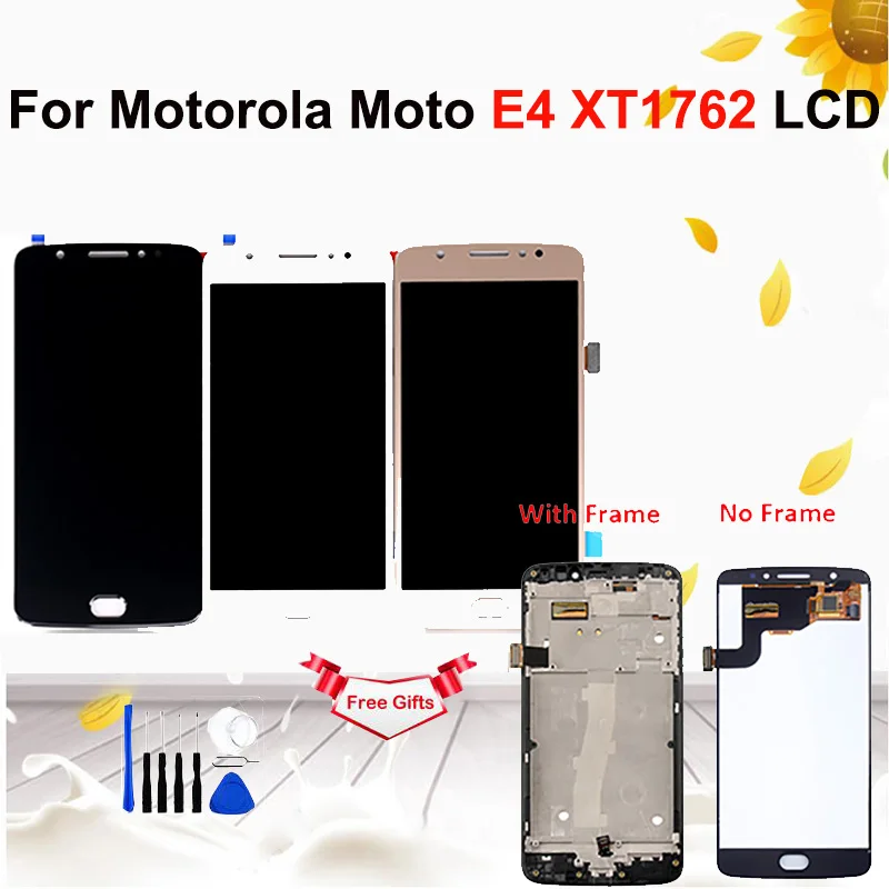 Скидка Для Motorola Moto E4 XT1762 ЖК дисплей кодирующий преобразователь сенсорного экрана в сборе Замена для MOTO E4 XT1762 XT1763 дисплей