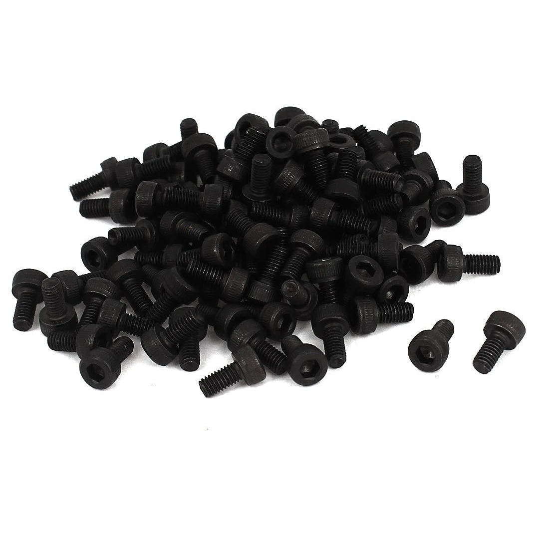 

M3x6mm Screw Cap Point Hex Socket Screws Bolts 100Pcs
