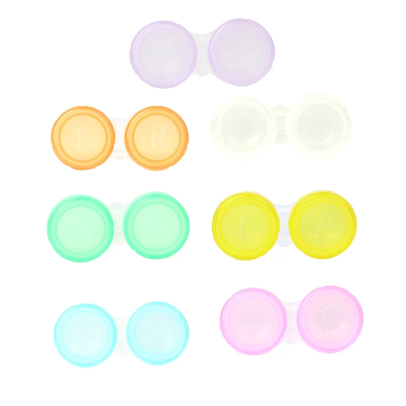 Plastic Contact Lens Box Holder Portable Small Lovely Candy Color