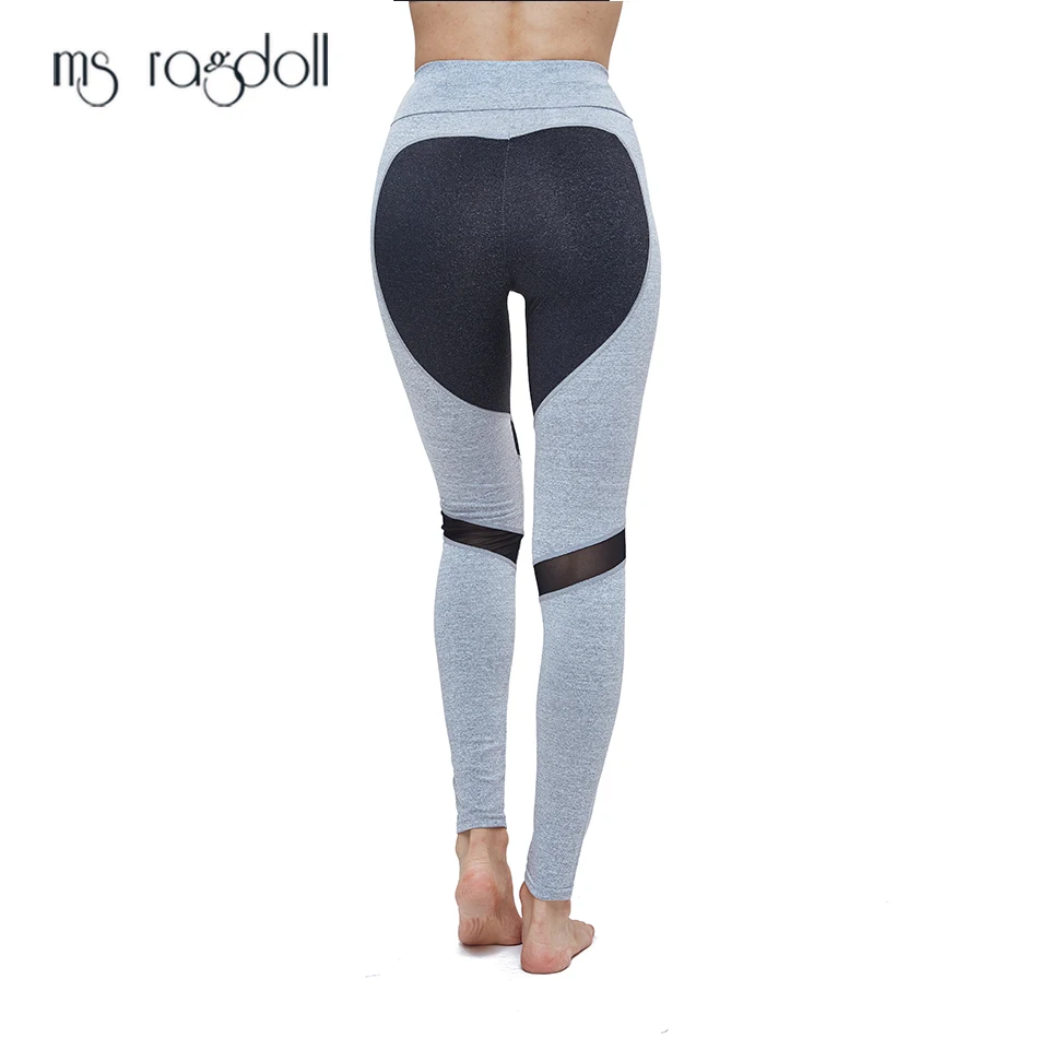 

Contrast Color High Waist Pants Mesh Stitching Yoga Pants Women Hip-lifting leggings Leggings Sport Fitness Lulu Leggings