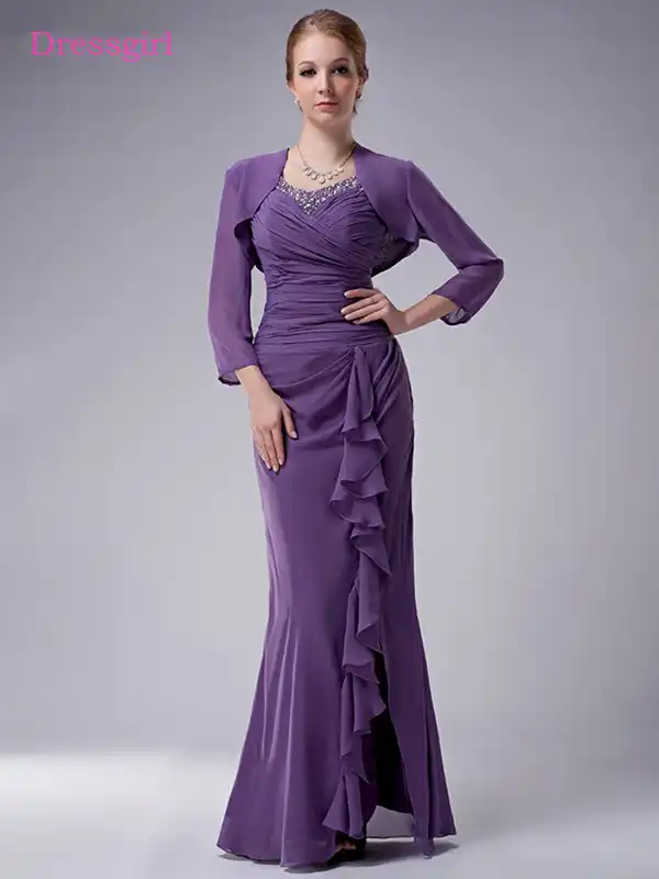 Plus Size 2019 Mother Of The Bride Dresses Sheath Chiffon Beaded