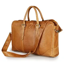Nesitu Vintage Genuine Leather Briefcase Man Portfolio 14” Laptop Men Messenger Bags #M7339