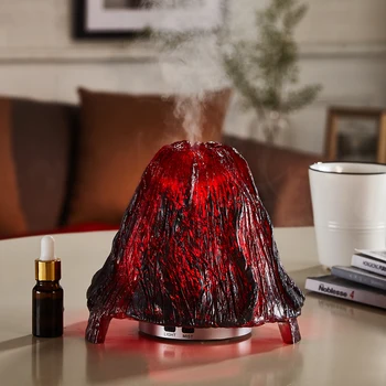 

90ml Volcanic Aroma Humidifier LED Colorful Aroma Essential Oil Humidifier