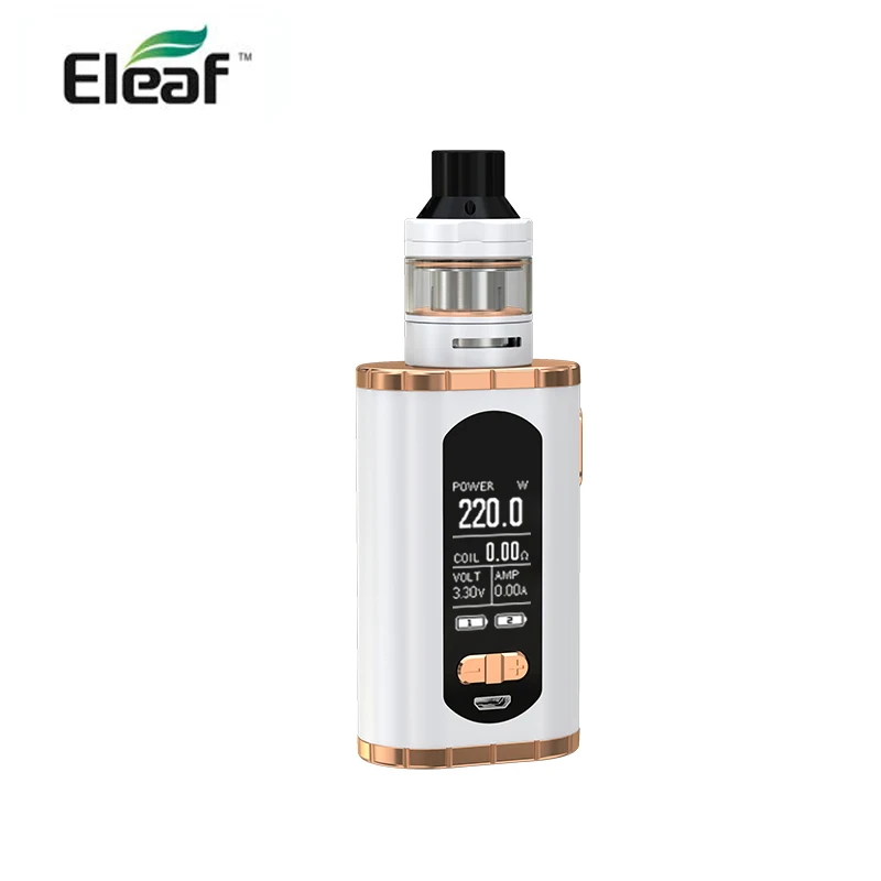 Original Eleaf Invoke Kit 220W E Cigarette Invoke Box MOD and 2ml 4ml ELLO T Atomizer with HW3 HW4 Coil No Battery 04