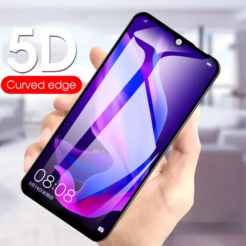 

5D Curved Edge Full Screen Film For Huawei Honor 8X 10 Lite 10i 20i View 20 8C 8S Tempered Glass For Huawei Nova 3 3i 4 4e