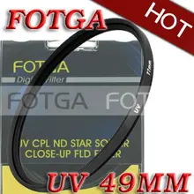 Fotga OEM 49 мм 49 мм Haze UV фильтр протектор объектива для Canon Nikon sony Olympus камеры