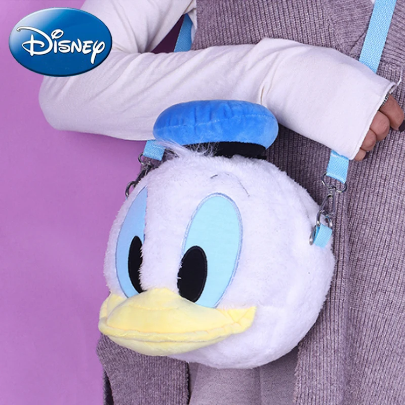 Детский плюшевый рюкзак Disney Donald Duck милый с мультипликационным принтом для