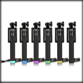 

by dhl or ems 100 pieces Universal Luxury mini Selfie Stick for Iphone samsung Android IOS Wired Palo Selfie Groove Camera