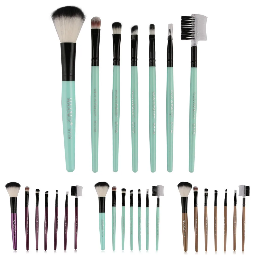 

7pcs Professional Makeup Brushes Set Cosmetic Brushes Eyeshadow Eye Shadow Foundation Blending Brush Pincel de maquiagem L58